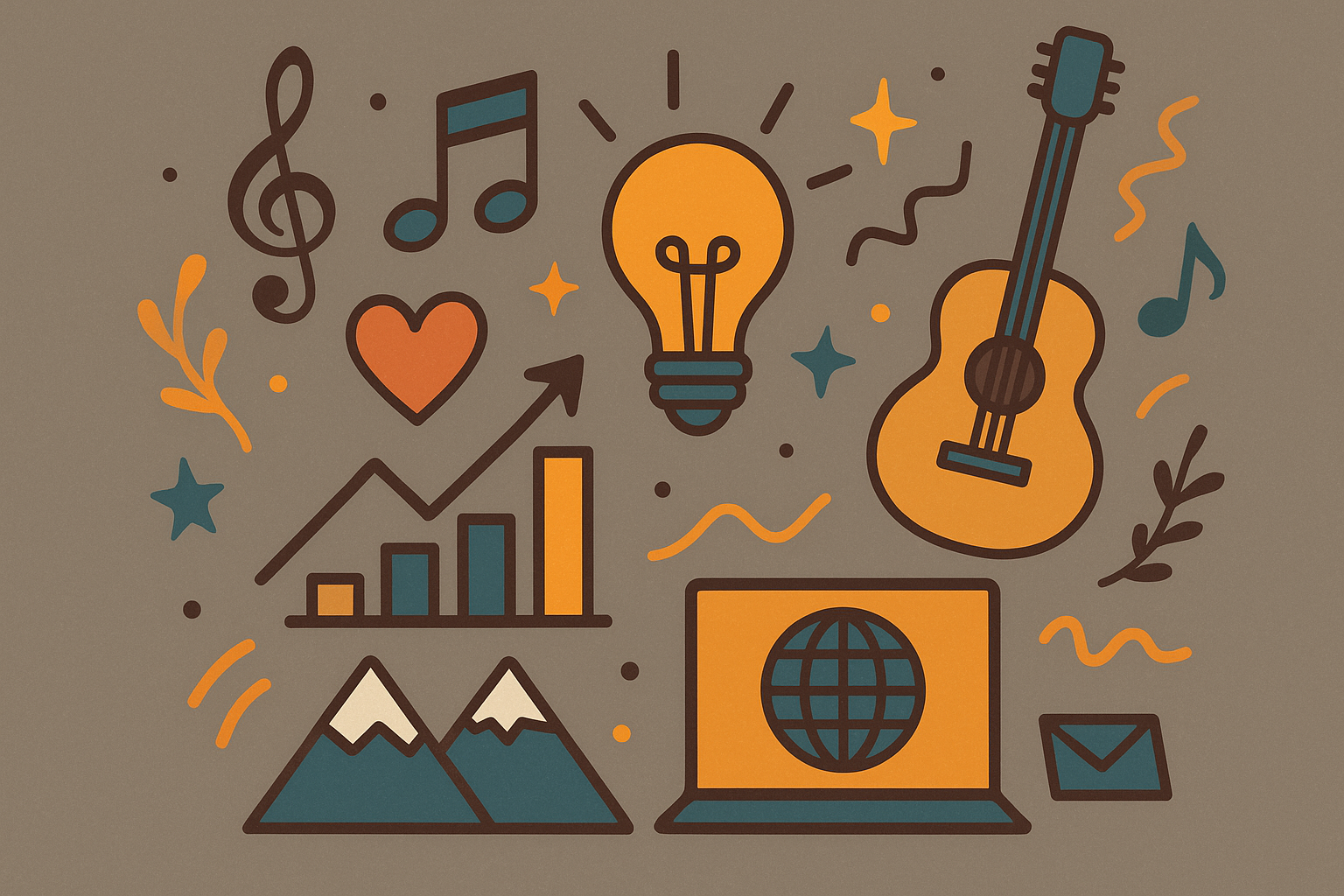 Creative collaboration banner – music, ideas & growth