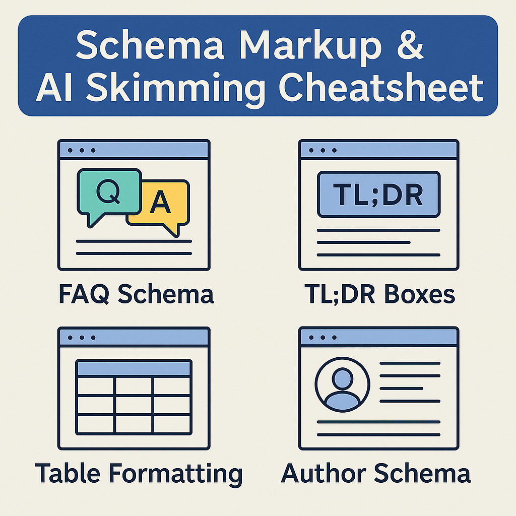 Schema markup & ai skimming tips for better ai visibility