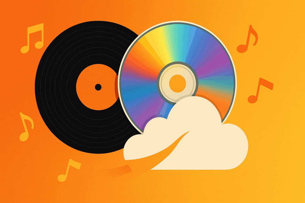 Cd vinyl cloud print on demand